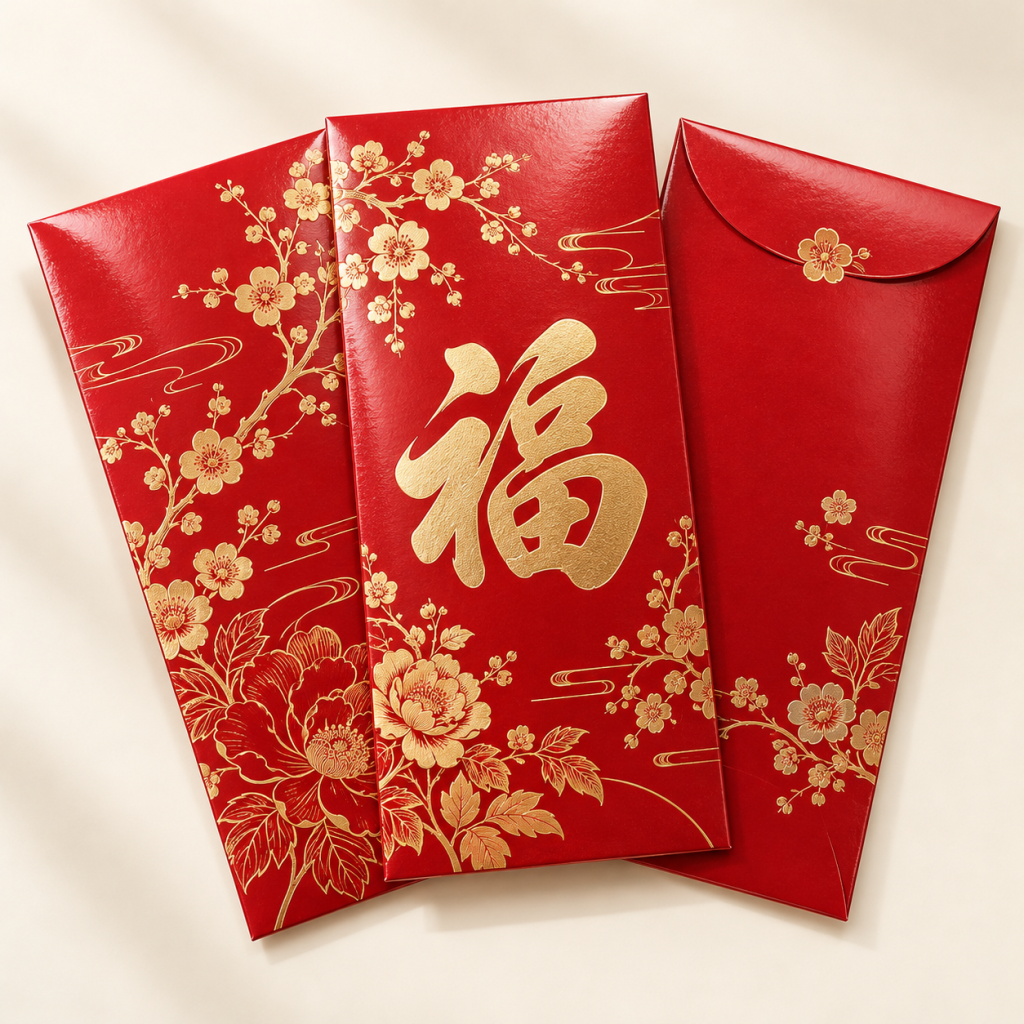Gloss Art Paper 130gsm 红包材料效果示意