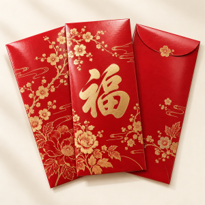 Gloss Art Paper 130gsm 红包材料效果示意
